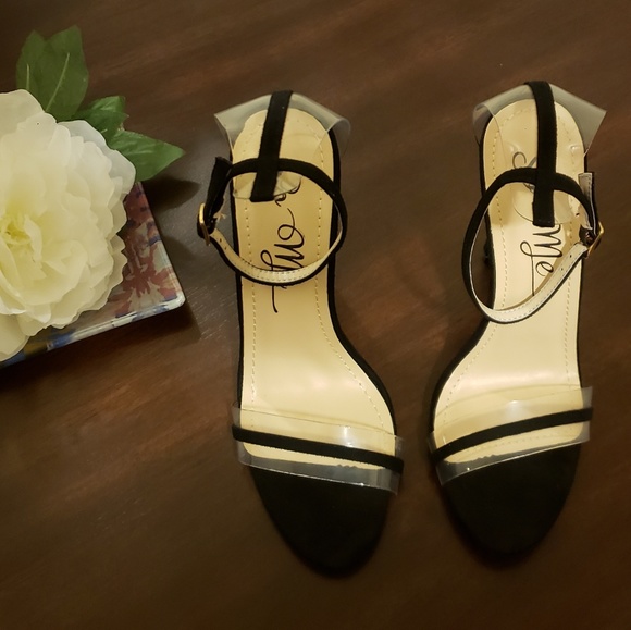 Black and clear high heels - Picture 2 of 6